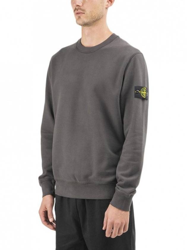 Wappen Patch Crewneck Sweatshirt Dark Green - STONE ISLAND - BALAAN 3