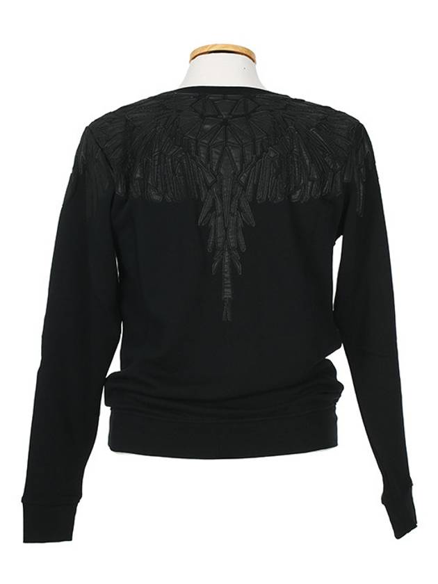 CMBA009 S1609 8094 1010 PANDO CREW BLACK Sweatshirt - MARCELO BURLON - BALAAN 3