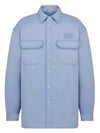 Overshirt Cotton Jacket Blue - DIOR - BALAAN 2