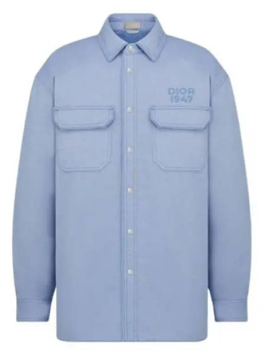 Overshirt Cotton Jacket Blue - DIOR - BALAAN 2