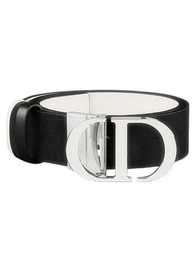 30 Montaigne Reversible Belt White Black - DIOR - BALAAN 2