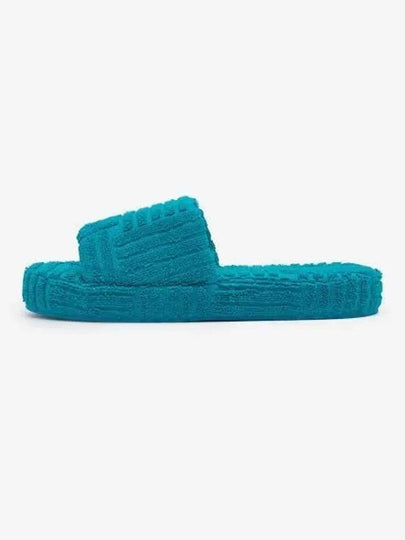 Geometric Terry Fabric Resort Sponge Slippers Blue - BOTTEGA VENETA - BALAAN 2