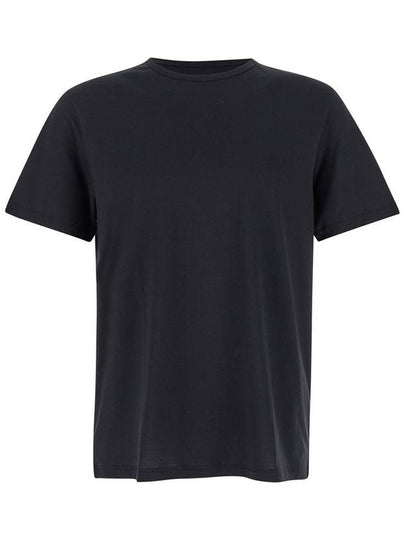 Precise Luxe Cotton Jersey Short Sleeve T-Shirt Black - THEORY - BALAAN 2