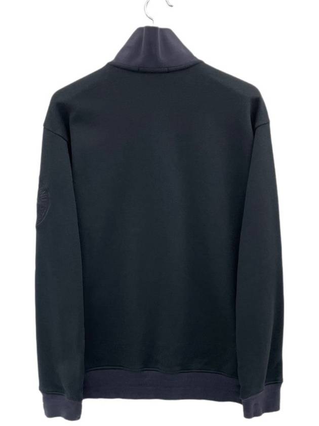 Embroidered logo half zip up sweatshirt - STONE ISLAND - BALAAN 3