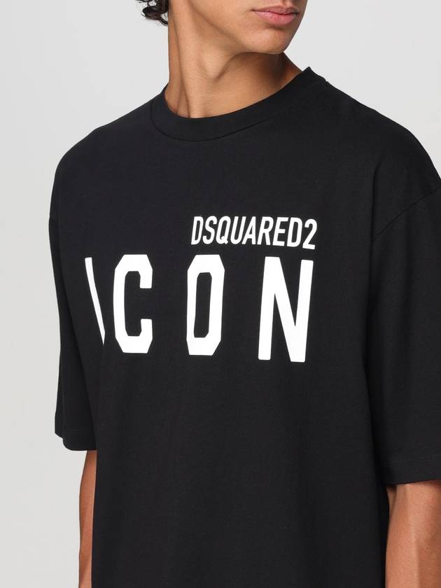 T-shirt Icon Dsquared2 in cotone con logo - DSQUARED2 - BALAAN 3