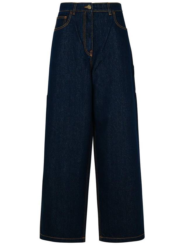 Etro Blue Cotton Blend Jeans - ETRO - BALAAN 1