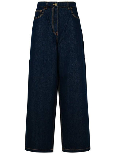 Etro Blue Cotton Blend Jeans - ETRO - BALAAN 1