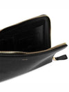 Logo Grain Leather Buckley Clutch Bag Brown - TOM FORD - BALAAN 6