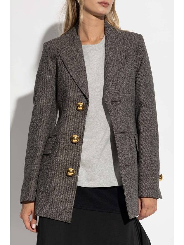 Ami Alexandre Mattiussi Blazer With Pockets, Women's, Grey - AMI - BALAAN 3