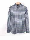 Check Long Sleeve Shirt Blue - DSQUARED2 - BALAAN.