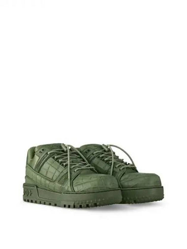 LV Trainer Maxi Low Top Sneakers Green - LOUIS VUITTON - BALAAN 1