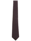 Men's Double G Silk Tie Red Blue - GUCCI - BALAAN 1