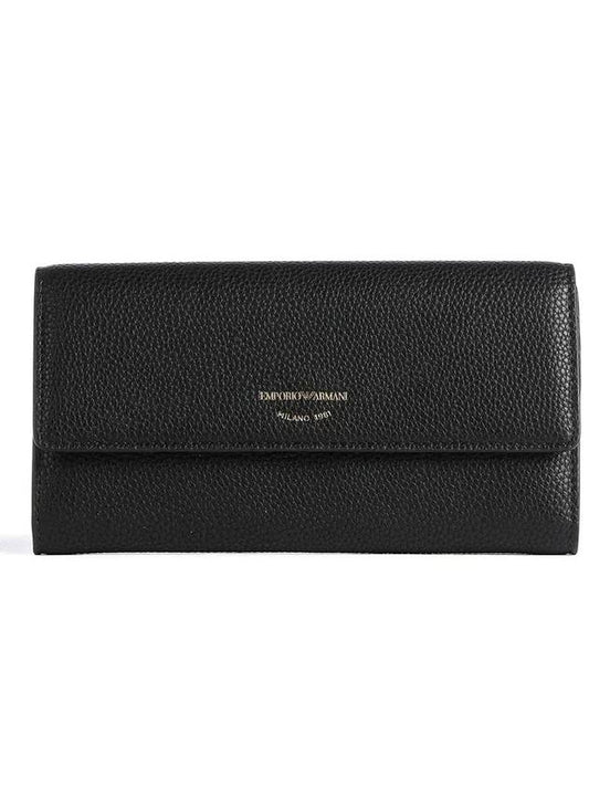 Continental Flap Long Wallet Black - EMPORIO ARMANI - BALAAN 2