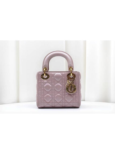 Lady Mini Cannage Tote Bag Pearl Rose M0505OADU - DIOR - BALAAN 2