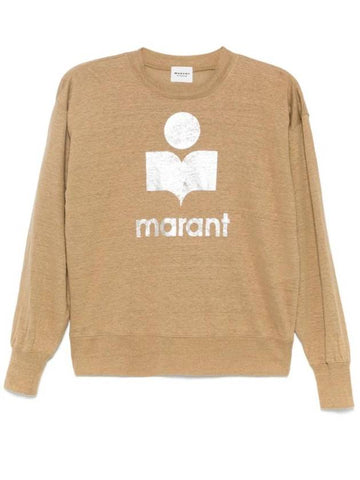 Clawia long sleeve t shirt light khaki - ISABEL MARANT ETOILE - BALAAN 1