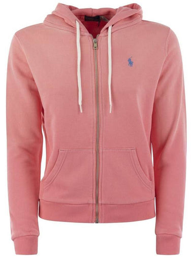 Ralph Lauren Pink Zippered Hoodie - RALPH LAUREN - BALAAN 1