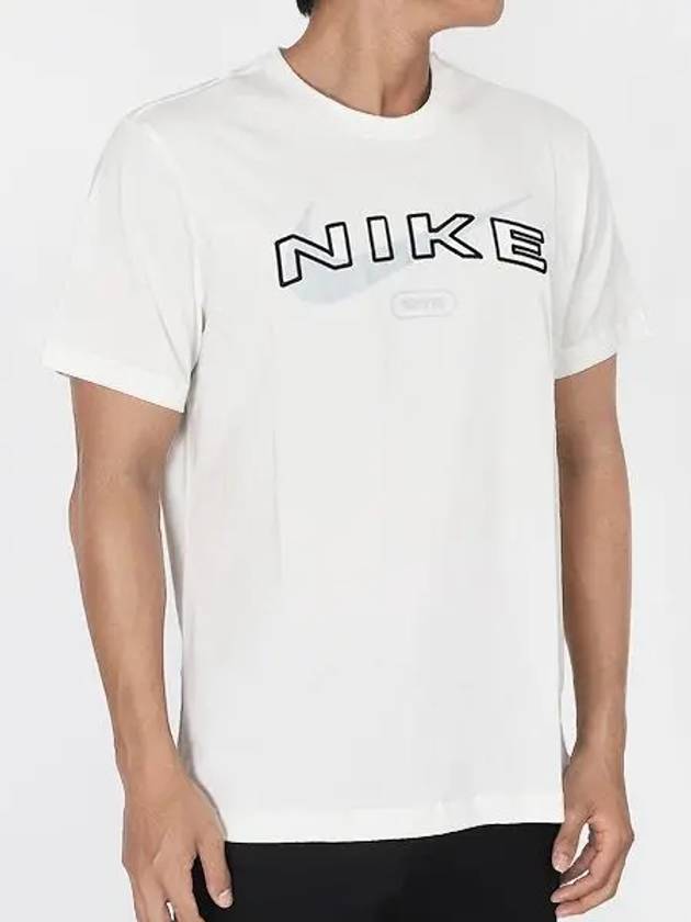 Sportswear Club Seasonal HBR Short Sleeve T-Shirt Sail - NIKE - BALAAN 2