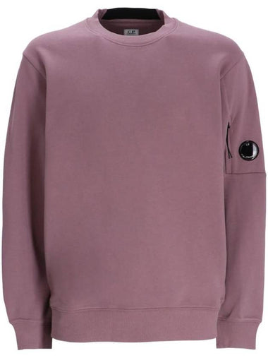 Diagonal Raised Fleece Lens Sweatshirt Purple - CP COMPANY - BALAAN 1