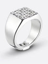 Oblique Signet Ring Silver - DIOR - BALAAN 3