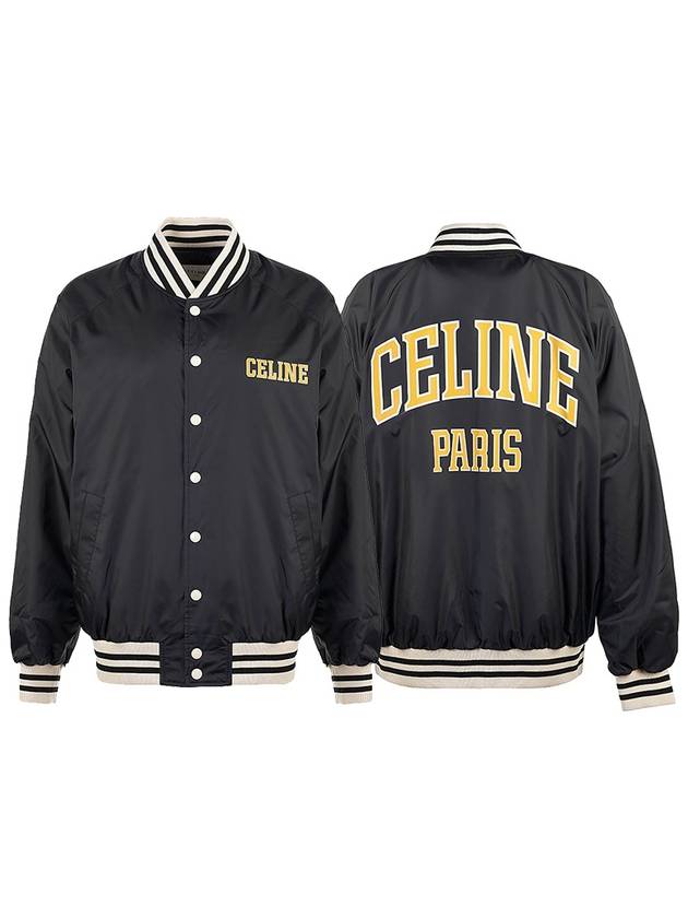 Paris Teddy Lightweight Nylon Jacket Black - CELINE - BALAAN 2