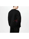 Embroidered cotton sweatshirt black 1AFB68 - LOUIS VUITTON - BALAAN 3