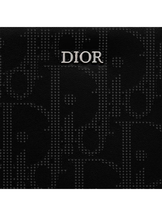 Oblique Galaxy Calfskin Messenger Bag Black - DIOR - BALAAN 6