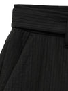 3D pleated half pants black - NOIRER - BALAAN 6