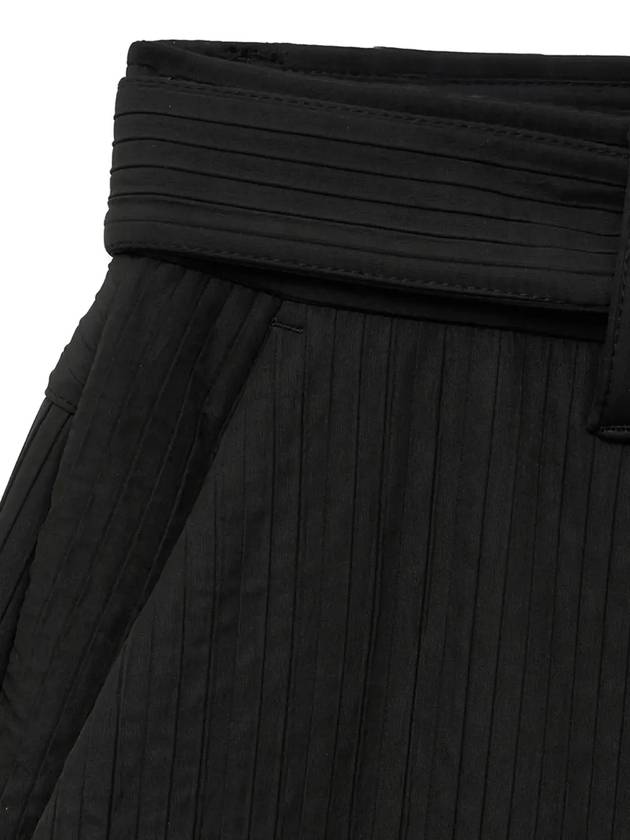 3D Pleated Half Pants Black - NOIRER - BALAAN 6