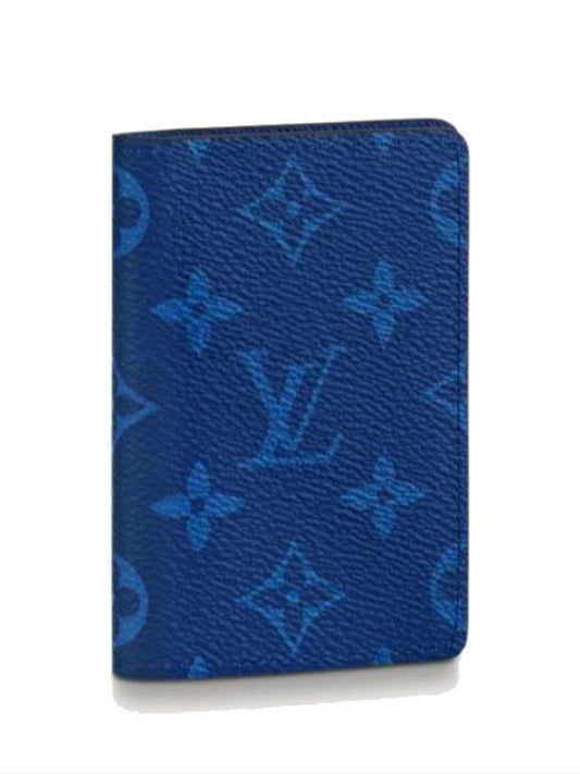 Men's Pocket Organizer Card Wallet Navy Blue - LOUIS VUITTON - BALAAN 2