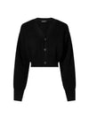 WARDROBE NYC Merino Wool Crop Cardigan W4039R11 Black - ETC - BALAAN 1