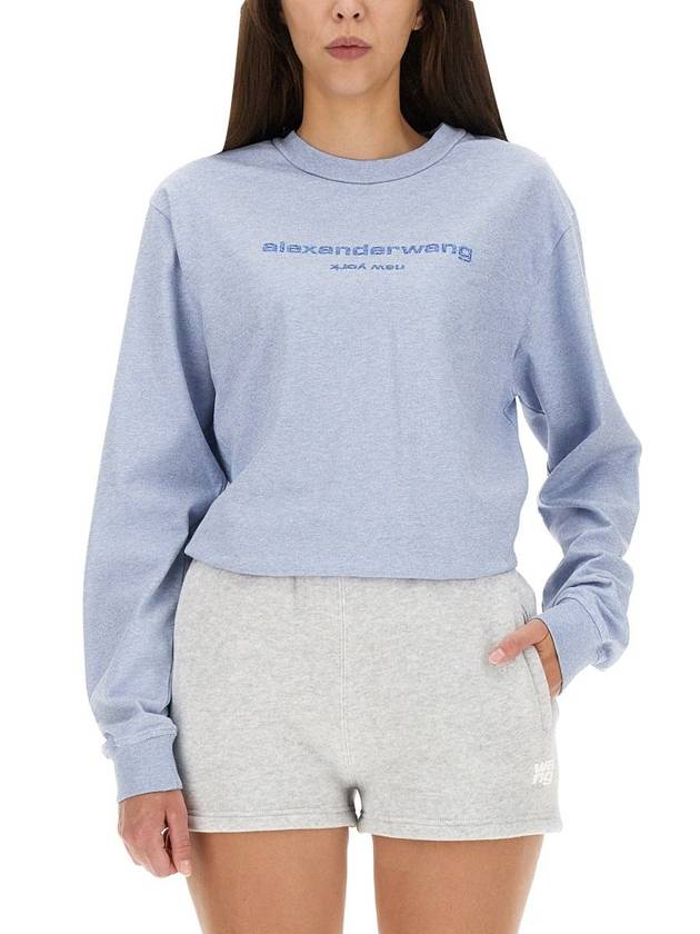 Alexander Wang Sweatshirt With Logo - ALEXANDER WANG - BALAAN 4