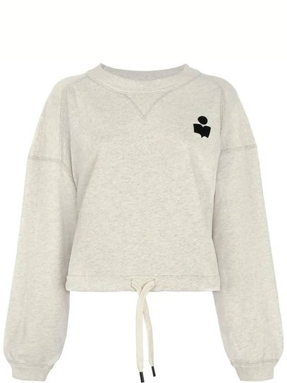 Margo Logo Crop Sweatshirt Ecru - ISABEL MARANT ETOILE - BALAAN 2