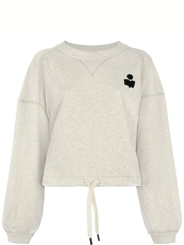 Margo Logo Crop Sweatshirt Ecru - ISABEL MARANT ETOILE - BALAAN 4