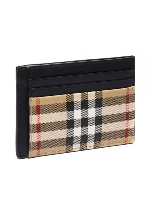 Men's Vintage Check Money Clip Card Wallet Beige - BURBERRY - BALAAN 2