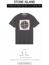 Compass Logo Printing Short Sleeve T-Shirt Charcoal - STONE ISLAND - BALAAN 3