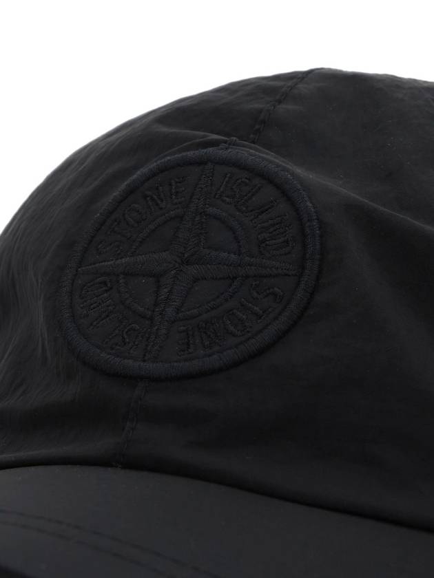 Black Nylon Embroidery Hat 811599576 - STONE ISLAND - BALAAN 2