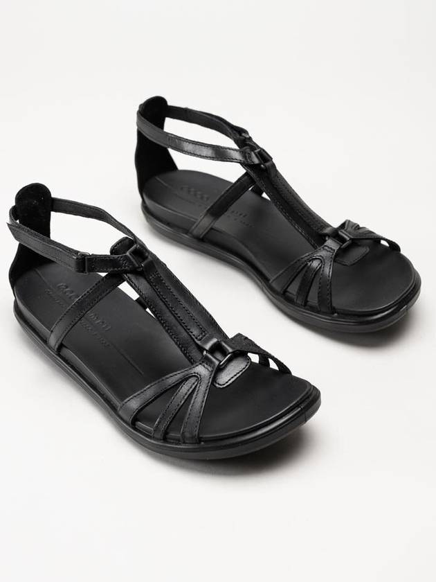 Women's Simpil Strappy Sandals Pure Black - ECCO - BALAAN 4