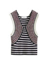 Striped Braids Knitted Sleeveless Black - LEMAIRE - BALAAN 2