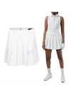 Women's Naomi Golf Pleated Skirt White - J.LINDEBERG - BALAAN 2