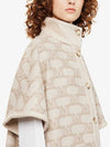 Zenica Reversible Wool Cape Coat Beige - MAX MARA - BALAAN 7