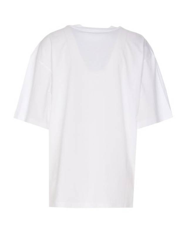 Logo Print Cotton Short Sleeve T-Shirt White - MARNI - BALAAN 3