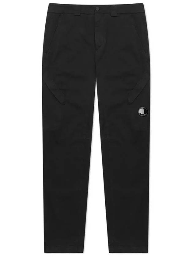 Lens Wappen Diagonal Big Pocket Straight Pants Black - CP COMPANY - BALAAN 2