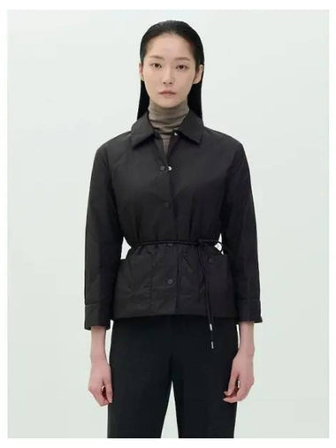 Women s Washed Nylon Crop Quilt Spring Fall Jacket Hickory Domestic Product GM0024090241520 - THEORY - BALAAN 1