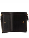 GG Gold Hardware Marmont Leather Zipper Bi-fold Wallet Black - GUCCI - BALAAN 3