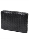 Intrecciato Zipper Leather Laptop Sleeve Black - BOTTEGA VENETA - BALAAN 2