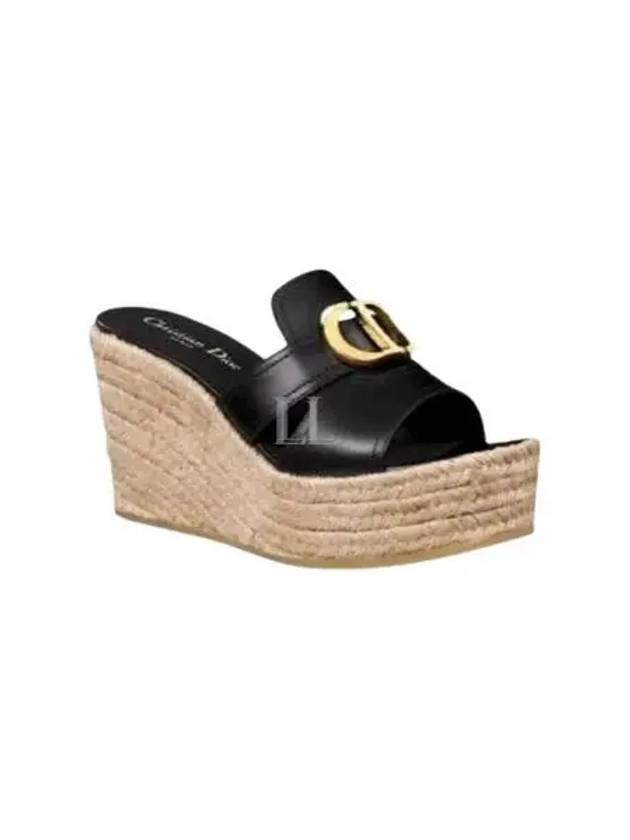 30 Montaigne Wedge Mule Black - DIOR - BALAAN 2