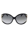 Eyewear Round Sunglasses Black - SALVATORE FERRAGAMO - BALAAN 1