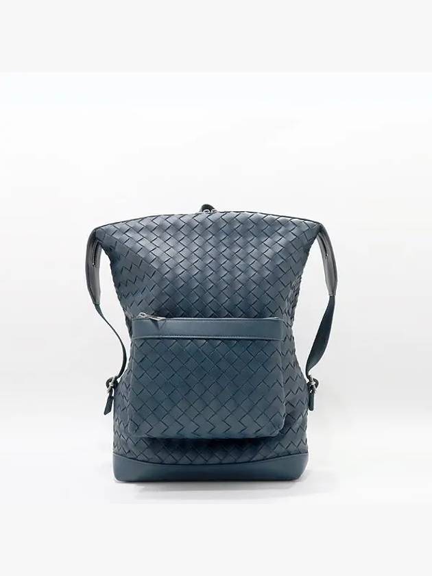 653118 Blue green color hydrology intrecciato backpack - BOTTEGA VENETA - BALAAN 2