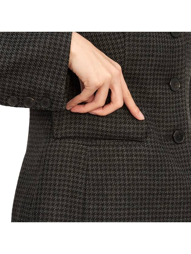 2-In-1 Houndstooth Mohair Wool Jacket Grey - DIOR - BALAAN 11