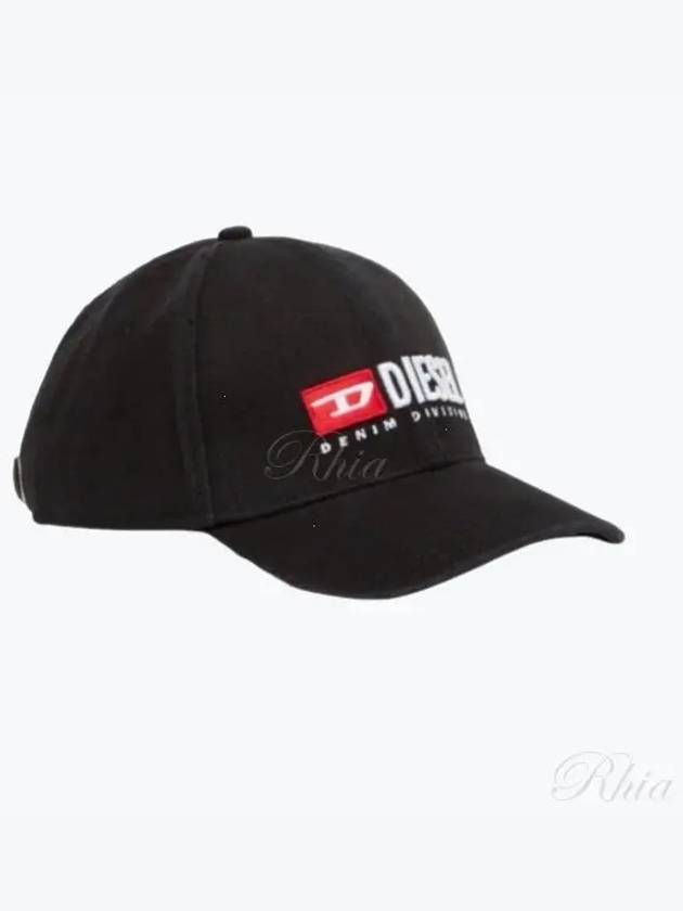 Corry Div Wash Logo Embroidery Base Ball Cap Black - DIESEL - BALAAN 2